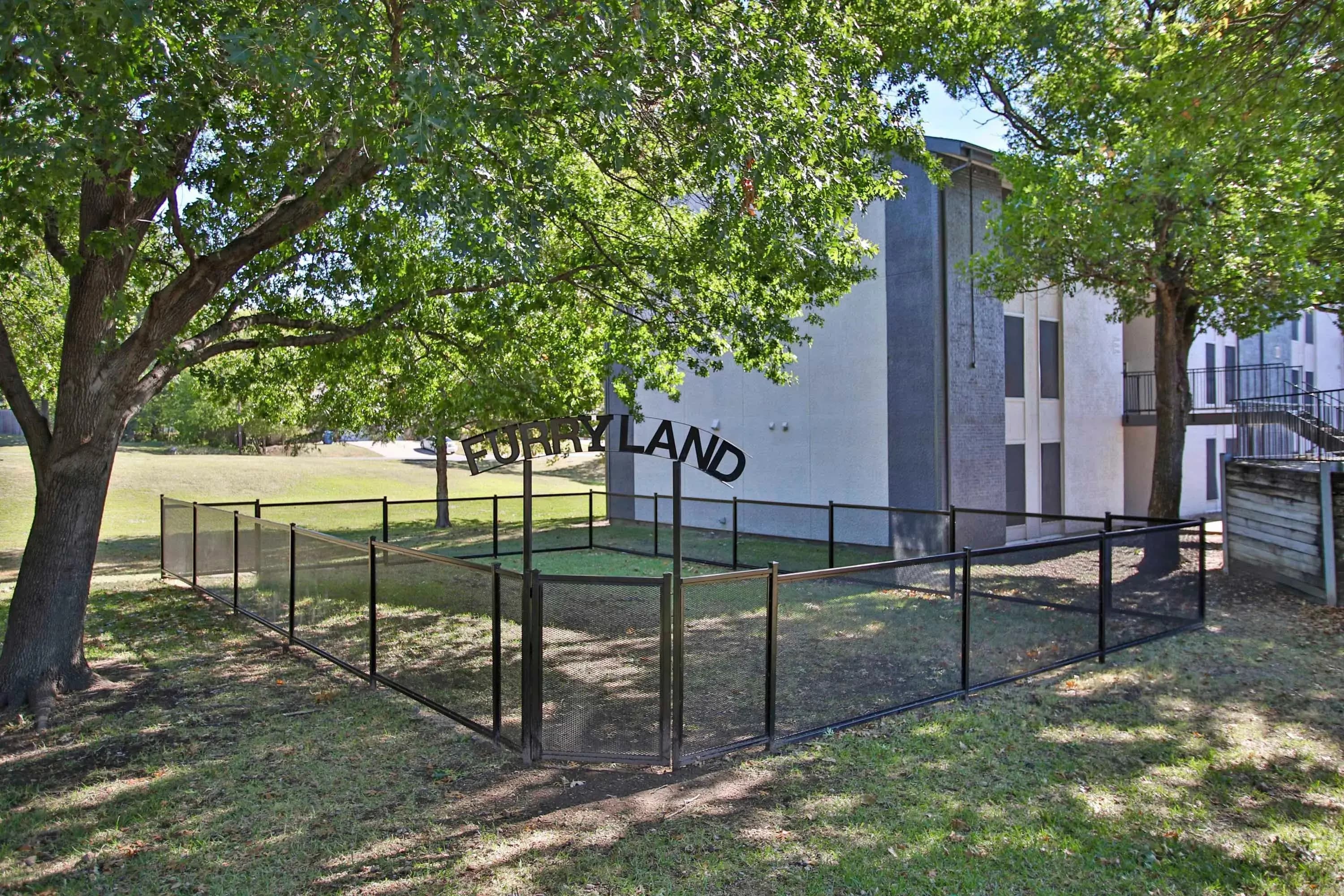 Pet friendly dog park at Parks on Taylor apartments