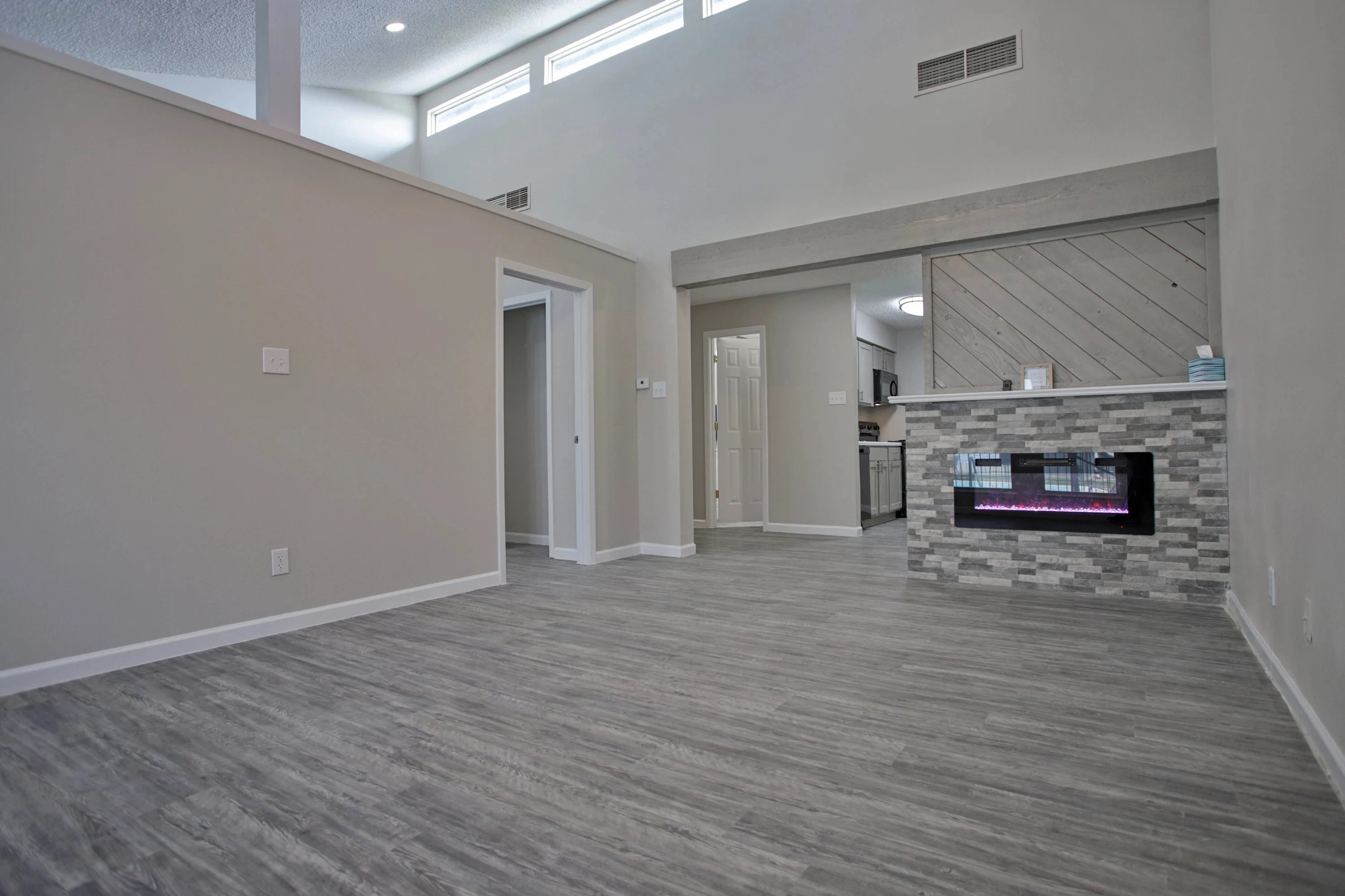 Apartment living area with spacious layout and premium finishes